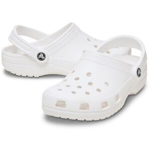 Crocs Classic Clog Mens 10 woman’s 12 white 
New with tag and bag